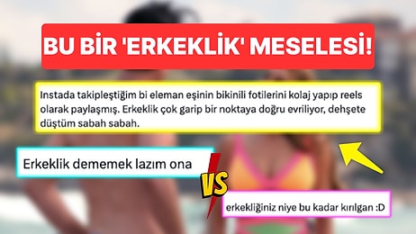 Eşinin Bikinili Fotoğraflarından Kolaj Yapıp Paylaşan Bir Kullanıcı Yeni Bir Tartışmayı Alevlendirdi