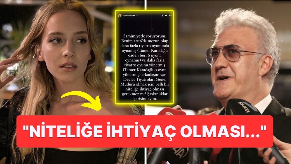 Hayal Köseoğlu Tamer Karadağlı'nın Atanmasına Sert Sözleriyle Tepki Gösterdi!