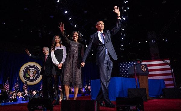 İki kız çocuğu babası olan Obama 1992 yılında Michelle Obama ile dünya evine girmişti.