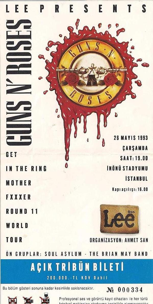 26 Mayıs 1993 Guns'n Roses