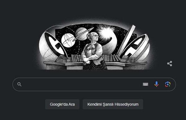 Google'ın ana sayfasında yer alan ‘Doodle’da, “Nüzhet Gökdoğan’ın 113’üncü yaş günü'' işlendi.