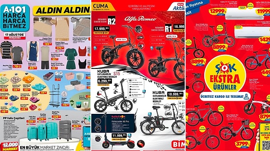 İndirim Günleri Başlıyor! 12 - 18 Ağustos Haftasında A101, BİM ve ŞOK Aktüel Ürünler Listesinde Ne Var?