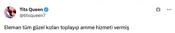 "Eleman tüm güzel kızları toplayıp amme hizmeti vermiş"