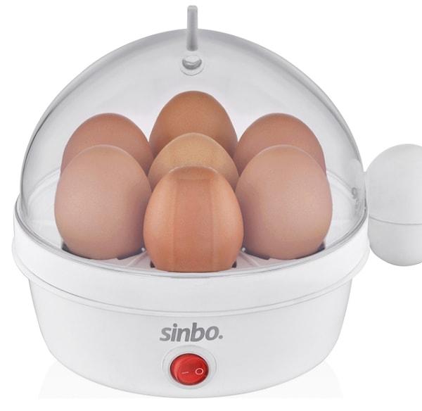 10. Sinbo'nun eşsiz teknolojisiyle üretilmiş olan yumurta pişirme makinesi, mutfakta zaman ve enerji tasarrufu sağlayan bir ürün.