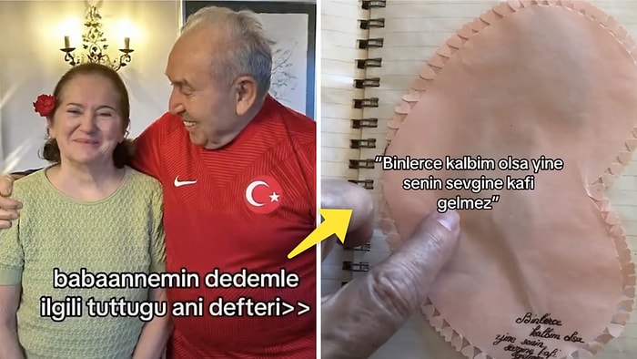 Eşiyle Olan İlklerini Sakladığı Anı Defteriyle Aşka Olan İnancınız Güçlendirecek Minnoş Teyze