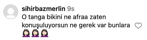 6. Bazıları da tangaya benzettikleri bikinisine tepki gösterdi 👇