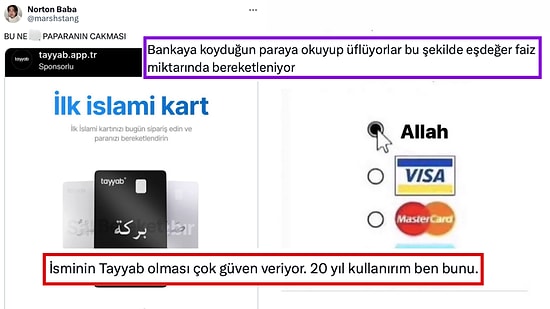 Sosyal Medyada İlk İslami Kart Olarak Reklamı Yapılan Bankacılık Uygulaması Goygoycuların Diline Düştü