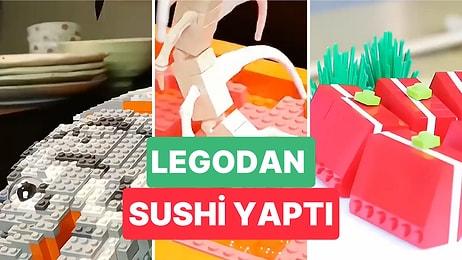 Legolardan Yaptığı Ton Balığı ile Sushi Yapan Adamın Videosunu İzlerken Hipnotize Olacaksınız!