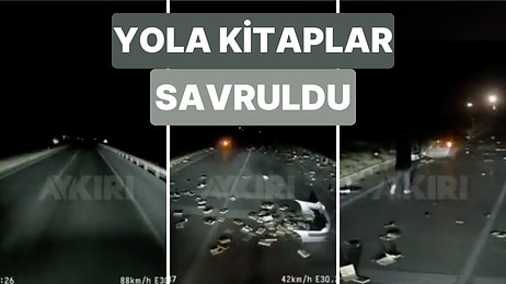 Kütahya-Afyonkarahisar Yolunda Kaza Yapan Araç O Sırada Yolu Kaydeden Bir Sürücü Tarafından Farkedildi