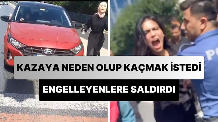 Motorlu Kuryenin Kaza Yapmasına Neden Olan Yabancı Uyruklu Kadın, Kaçmasına Engel Olanlara Saldırdı