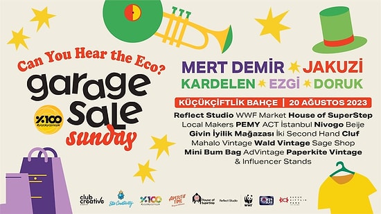 Yeni Festival Alarmı: Garage Sale Sunday 20 Ağustos'ta KüçükÇiftlik Bahçe’de!