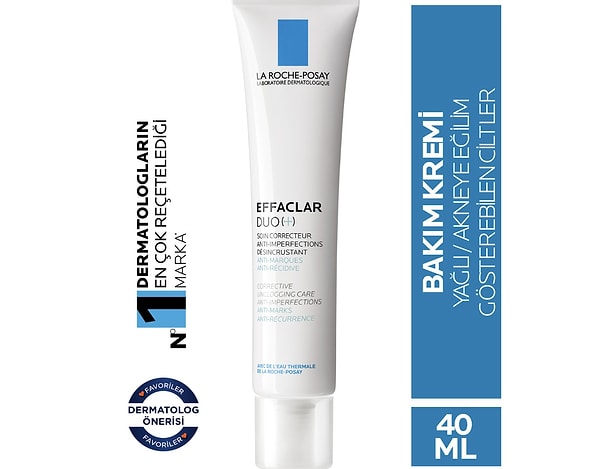 La Roche-Posay Effaclar Duo(+) Bakım Kremi Kusur Karşıtı Akneye Eğilim Gösteren Ciltler