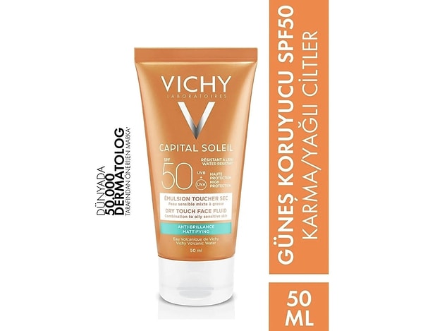 Vichy Capital Soleil Spf 50 Yüz Güneş Kremi