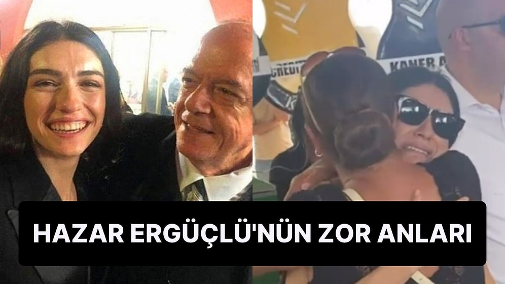 Hazar Ergüçlü Kıbrıs’ta Düzenlenen Cenaze Töreninde Babası Süleyman Ergüçlü'yü Gözyaşları İçerisinde Uğurladı!