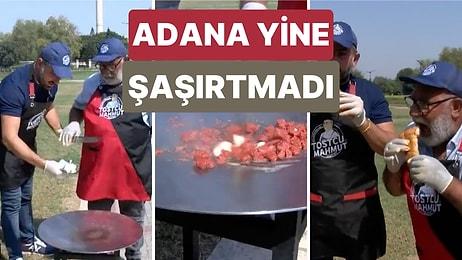 Sıcaklığın 50 Dereceyi Aştığı Adana'da Güneşte Isıttıkları Sacda Tost Yaptılar