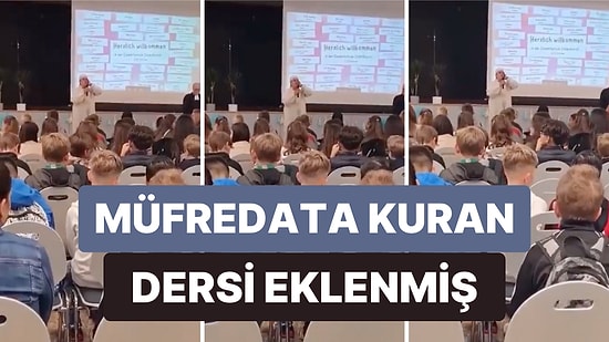 Dortmund'da Müslüman Öğrencilerin Çoğunlukta Olduğu Okulda Yeni Müfredat Nedeniyle Çocuklara Kuran Dinletildi