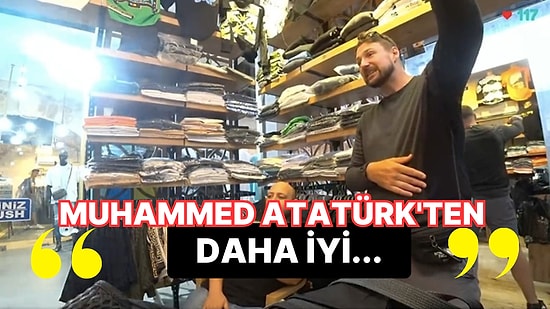 Antalya'da Yayın Yapan Yabancı Gezgine Esnaftan Akıllara Durgunluk Veren Atatürk ile Peygamber Kıyaslaması