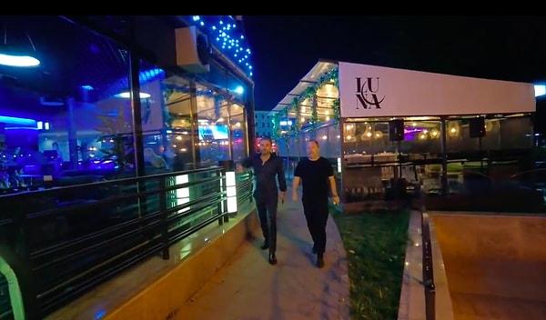 Bir gece kulübü tanıtım videosu olan ve geçen yıl yayınlanmış görüntülerde mekan çıkışı yürüyen insanlar vardı.