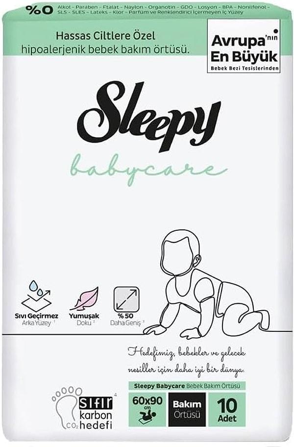 5. Sleepy Babycare Bebek Bakım Örtüsü