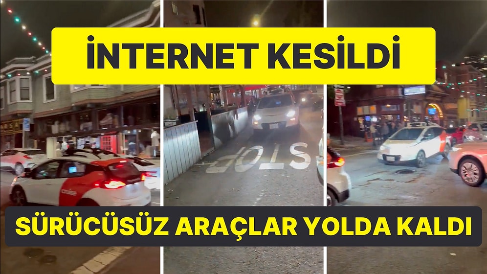 Tartışmalar Artıyor: Sürücüsüz Araçlar İnternet Kesintisi Sebebiyle Trafiği Kilitledi