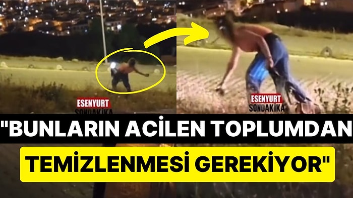 Esenyurt Yine Bildiğimiz Gibi: Yol Kenarında Tuhaf Hareketler Sergileyen Kadın Kameralara Böyle Yansıdı!