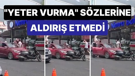 Bir Motor Sürücüsü Tehlikeli Bir Şekilde Araç Kullandığını Düşündüğü Kişiyi Darp Etti