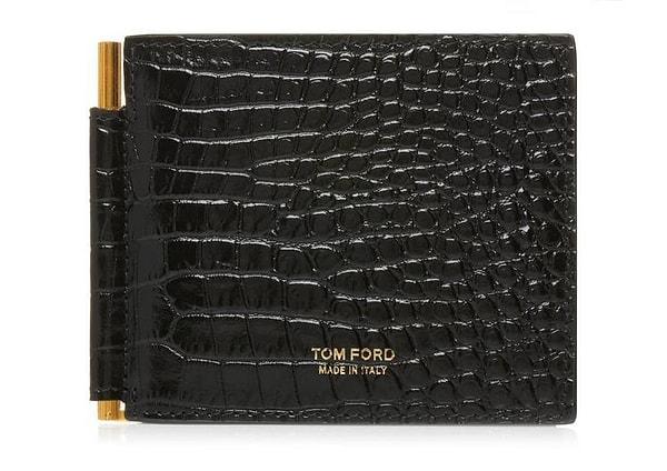 Tom Ford - Timsah Derisi Money Clip Cüzdan