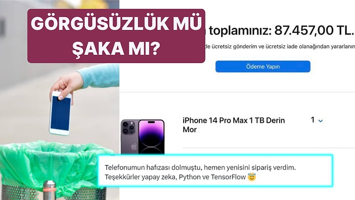 Telefonunun Hafızası Dolduğu İçin 87 Bin TL'ye Yenisini Aldığını Söyleyen Kullanıcı Herkesin Diline Düştü