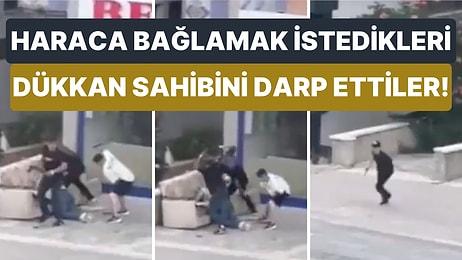 Ankara'da Bir Dükkanı Haraca Bağlamak İsteyen Çete Dükkan Sahibini Dakikalarca Darp Edip Silahla Vurdu