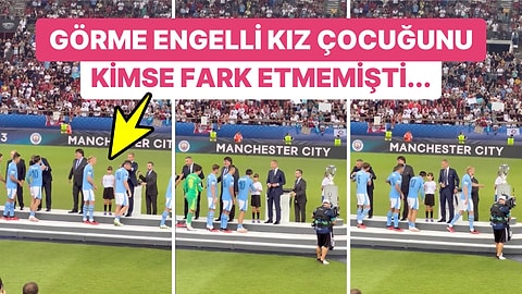 Kupa Töreni Sırasında Görme Engelli Kızı Fark Eden Jack Grealish'in İnceliği Gözlerimizi Yaşarttı