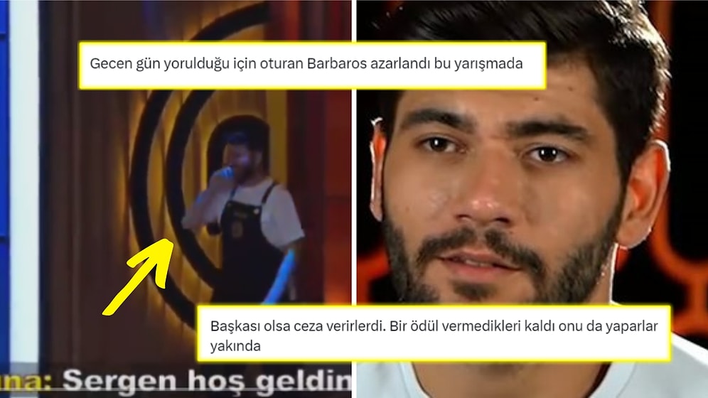 MasterChef'te Sergen'in Uyuyakalıp Yayına Geç Katılmasına Şeflerin Kayıtsız Kalması Yoğun Eleştiri Topladı