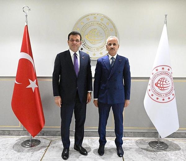 İBB Başkanı Ekrem İmamoğlu, Hazine ve Maliye Bakanı Mehmet Şimşek ile Ulaştırma ve Altyapı Bakanı Abdülkadir Uraloğlu’nu ziyaretinden fotoğraf paylaştı.
