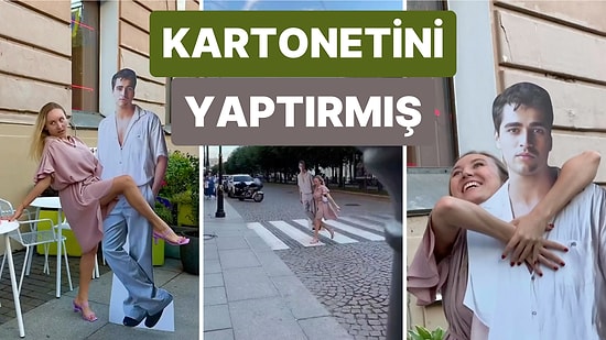 Yabancı Hayranının İlginç Mert Ramazan Demir Sevgisi! Sokakta Ünlü Oyuncunun Kartonetiyle Gezdi