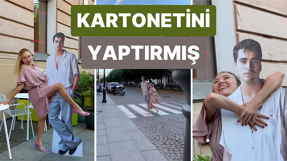 Yabancı Hayranının İlginç Mert Ramazan Demir Sevgisi! Sokakta Ünlü Oyuncunun Kartonetiyle Gezdi