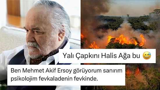 Orman Yangınlarına Dikkat Çekmek İçin Yapılan Görsel Sosyal Medyada Çetin Tekindor'a Benzetildi!