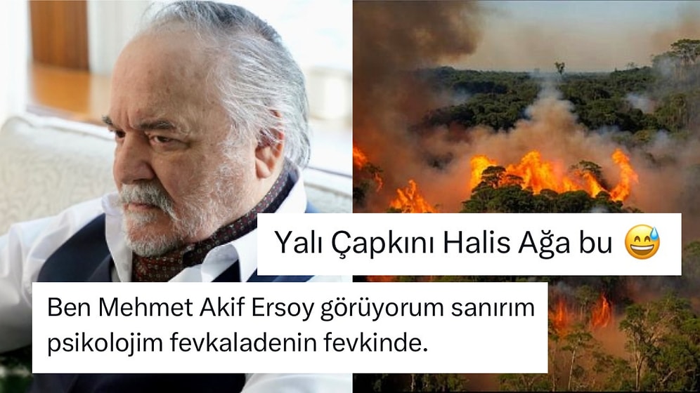 Orman Yangınlarına Dikkat Çekmek İçin Yapılan Görsel Sosyal Medyada Çetin Tekindor'a Benzetildi!