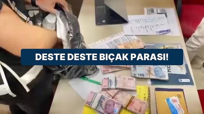 Bıçak Paralarının Görüntüleri: Hastane Odasından Deste Deste Para Çıktı
