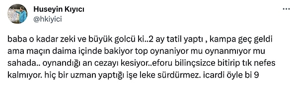 Icardi'nin oyununa ve golcülüğüne gelen tepkiler şöyleydi👇