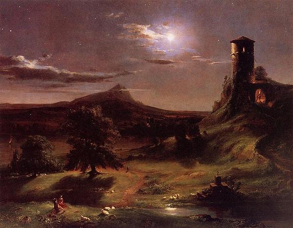 17. Ay ışığı, Thomas Cole, 1833