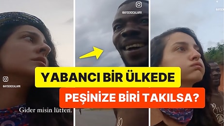 Yabancı Bir Ülkede Peşine Sarhoş Takılan Genç Kızın O Anları İzleyenleri Tedirgin Etti