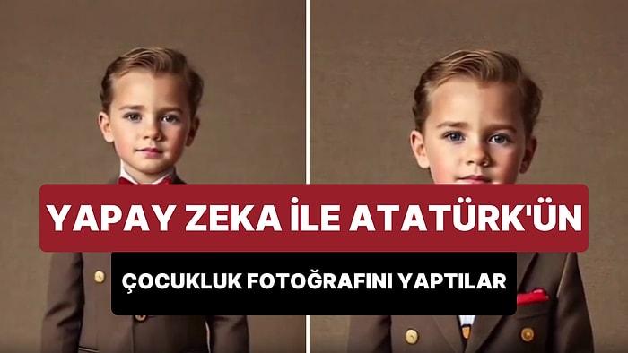 Yapay Zeka Teknolojisi ile Atatürk'ün Çocukluk Fotoğrafını Yaptılar