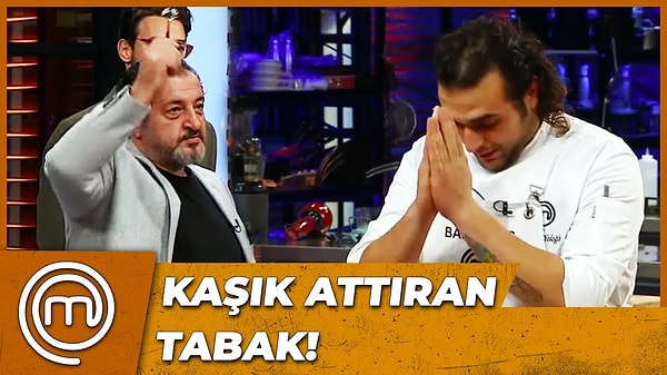 Mehmet Şef'in ikinci attığı kaşık ise MasterChef 2020 ikincisi Barbaros'un tabağınaydı.