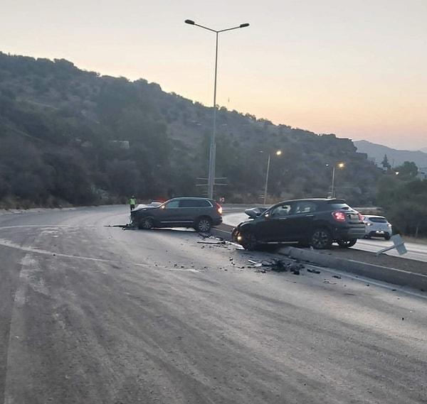 Yapılan ilk müdahalenin ardından hafif yaralanan Olgun Şimşek ve diğer aracın sürücüsü hastaneye kaldırıldı.