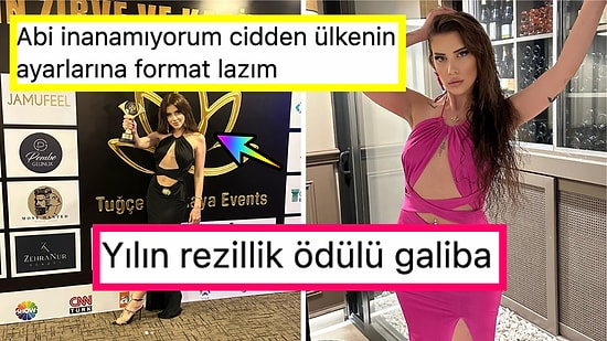 Skandallarıyla Gündemden Düşmeyen Kısmetse Olur Melis Buse Betkayan'ın Ödül Alması Sinirleri Zıplattı