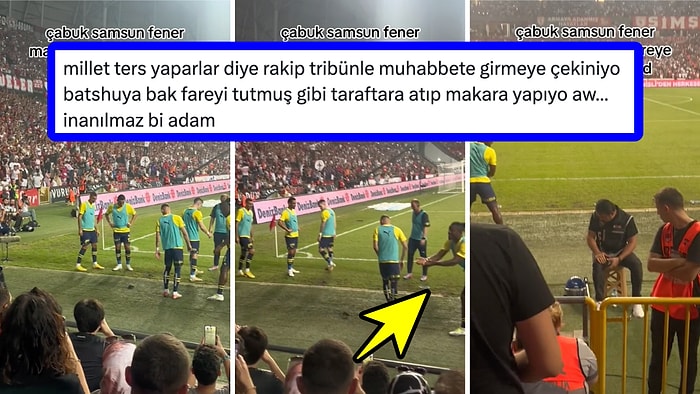 Sahaya Giren Fareyi Taraftarlara Atıyormuş Gibi Yapan Fenerbahçeli Batshuayi'nin Sonrasında Korktuğu Anlar