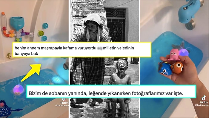 Envai Çeşit Oyuncakla Hazırlanan Bebek Banyosu Maşrapayla Kafasına Vurulan Nesli Bi' Hayli Üzebilir