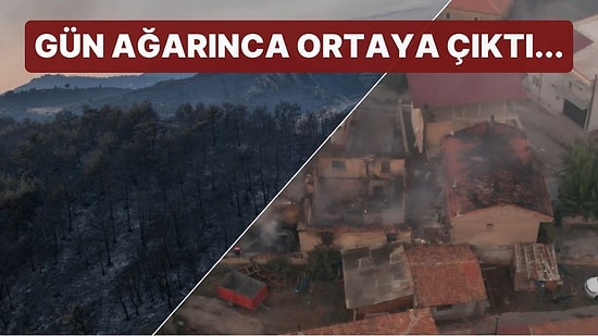 Çanakkale'deki Yangının İlerlemesi Durduruldu!  Bilanço Gün Ağarınca Ortaya Çıktı
