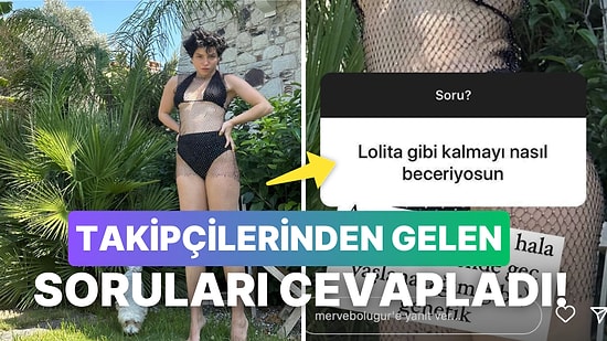 Bikinili Pozla Instagram'da Soru-Cevap Yapan Merve Boluğur Verdiği Cevaplarla Kısa Devre Yaptırdı