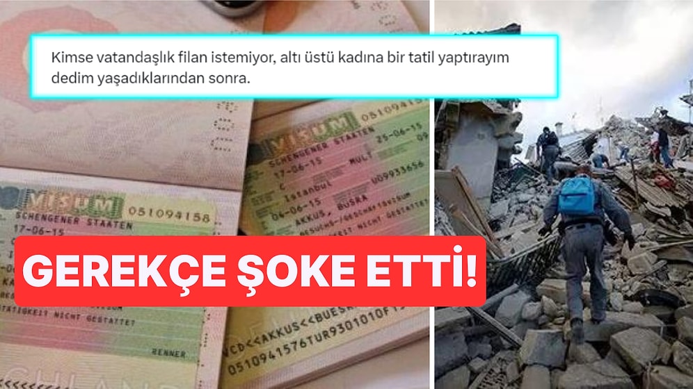 Annesine 'Depremde Evini Kaybetmişsin' Denilerek Vize Reddi Verilen Adam İsyan Etti