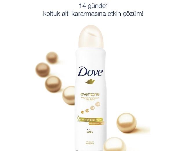 Dove Eventone Kadın Sprey Deodorant Kalendula Özü Koltuk Altı Kararmasına Etkin Bakım
